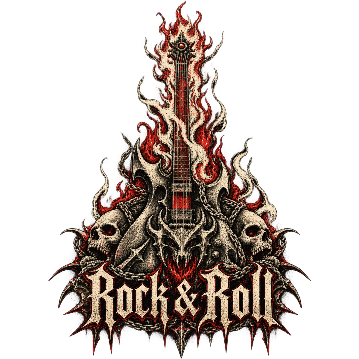 Hardrock Guitare Verticale Cranes Enchaines