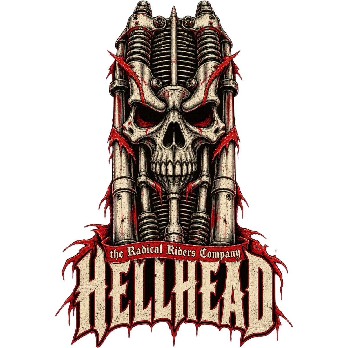 Hellhead Crane Fourche Moteur Metal