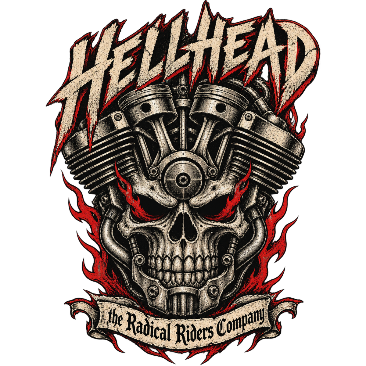Hellhead Crane Moteur Pistons Infernaux