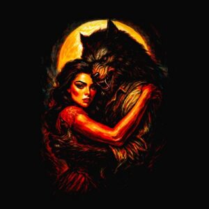 Horreur Femme Loup Lune