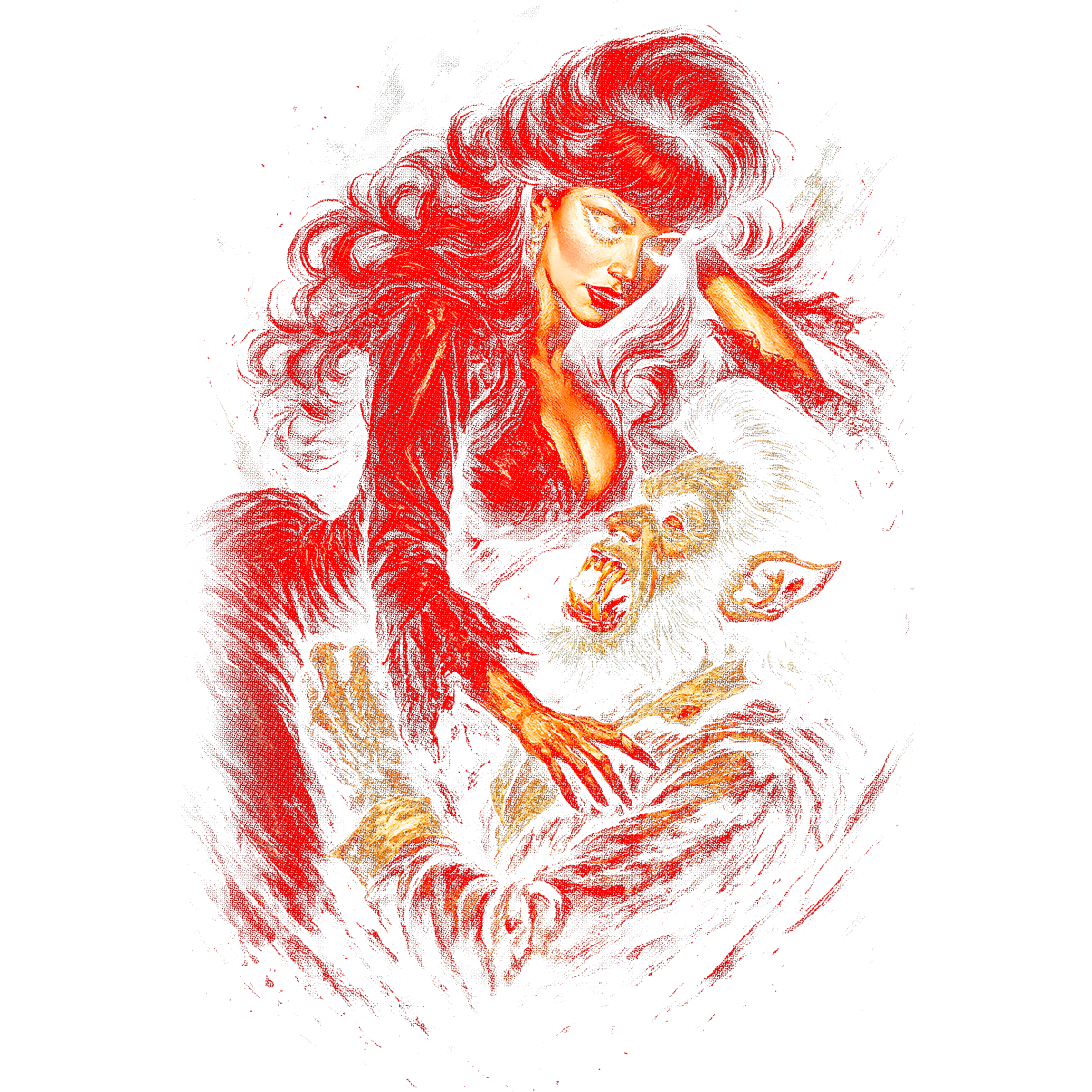 Horreur Femme Vampire Loup