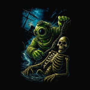 Horreur Plongeur Fantome Squelette