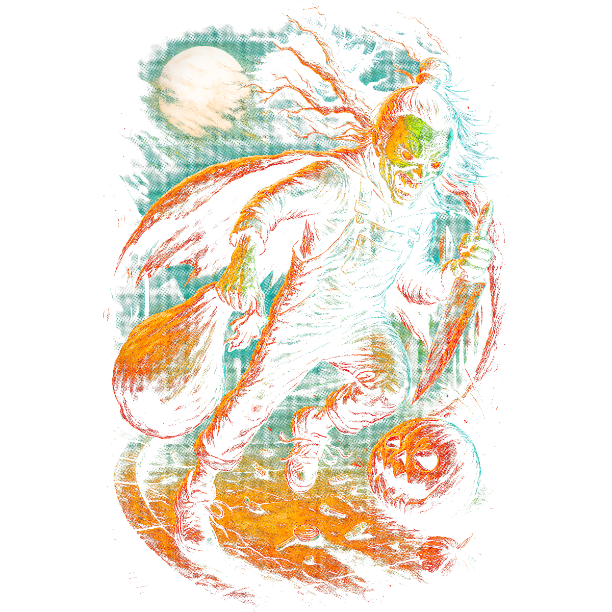 Horreur Zombie Citrouille Halloween