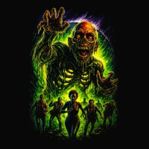 Horreur Zombie Geant Foule