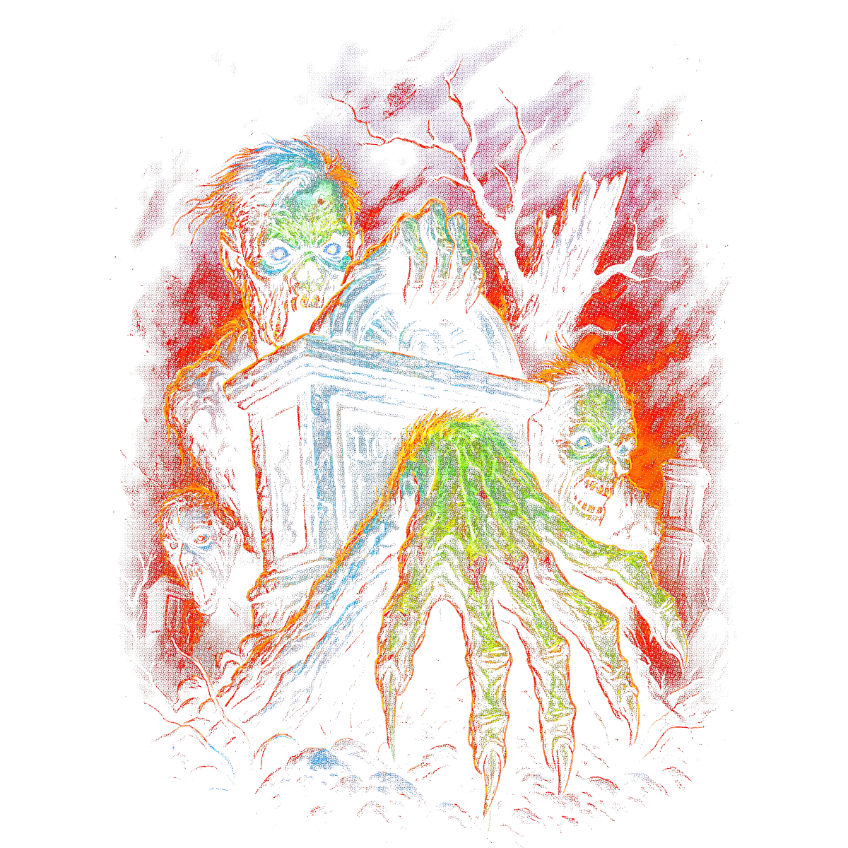 Horreur Zombie Tentacules Apocalypse