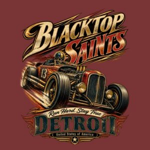 Hotrod Blacktop Saints Detroit Roadster