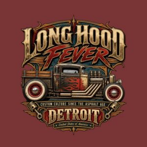 Hotrod Long Hood Detroit Pickup