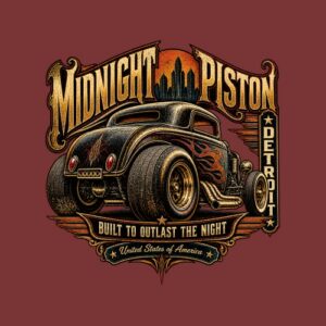Hotrod Midnight Piston Detroit Coupe
