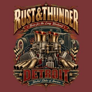 Hotrod Rust Thunder Detroit Carburetor