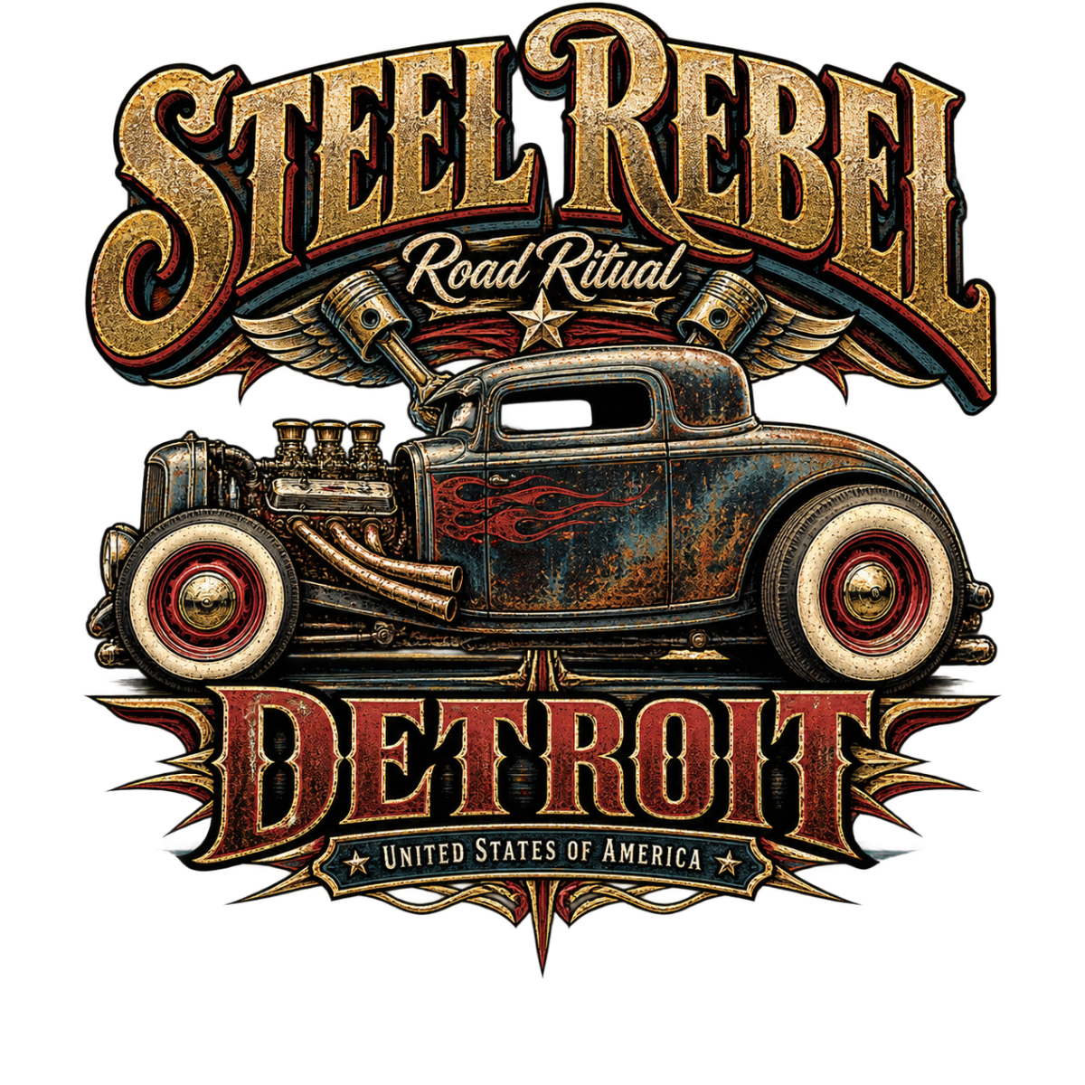 Hotrod Steel Rebel Detroit Coupe