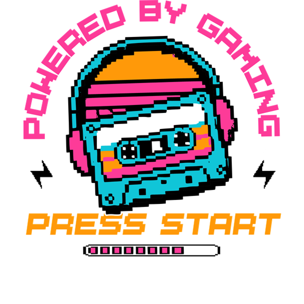 Lecture retro cassette casque audio pixel art