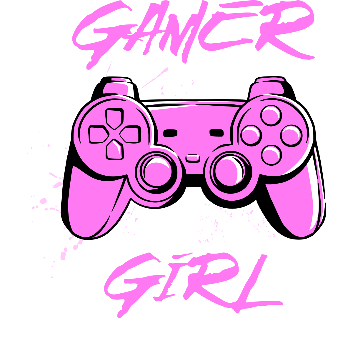 Manette de jeu vidéo rose rose féminine