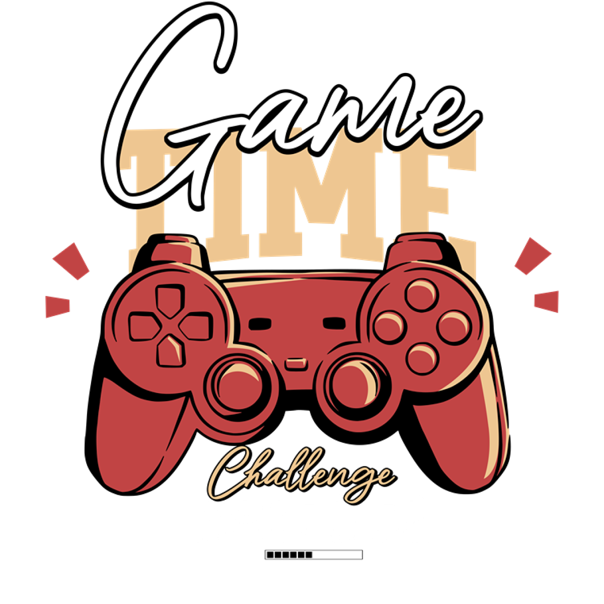 Manette rouge défi jeu vidéo graphique