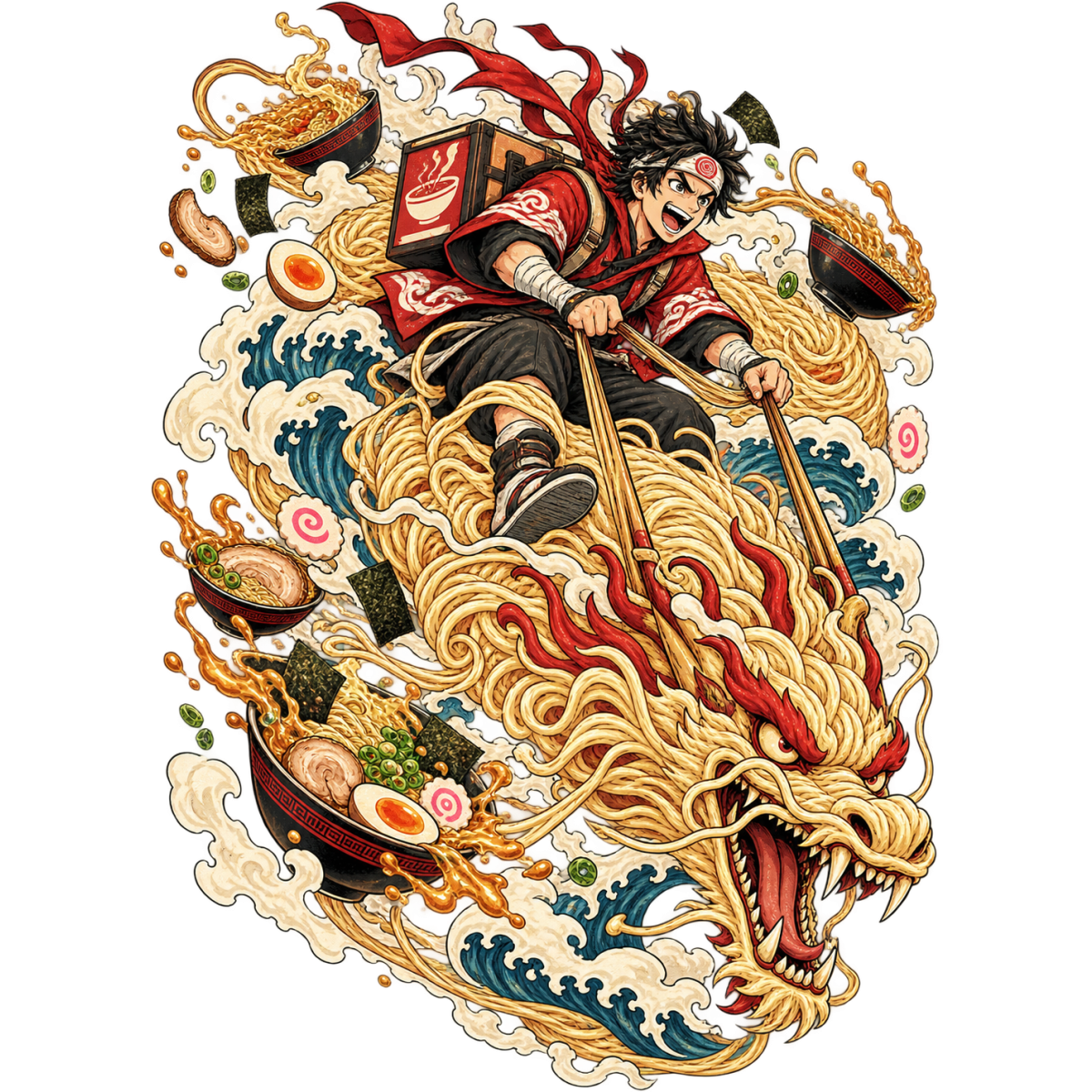 Manga Cavalier Ramen Dragon Nouilles