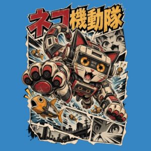 Manga Chat Robot Poissons Volants