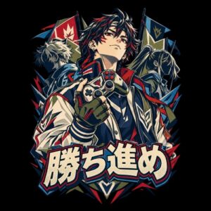 Manga console confident drapeaux dynamique