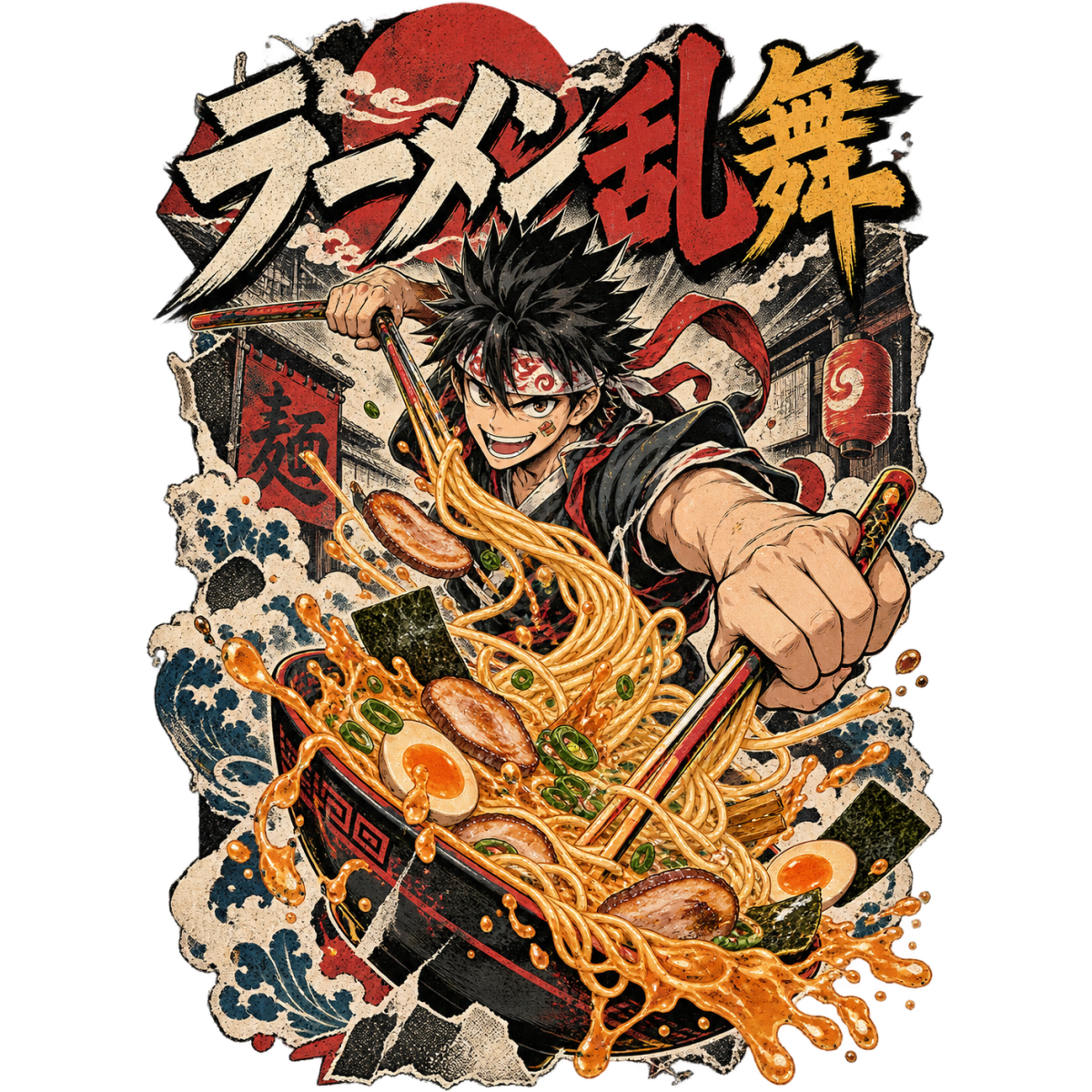 Manga Guerrier Ramen Baguettes Explosives