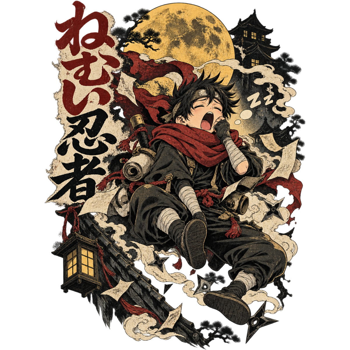 Manga Ninja Endormi Lune Doree