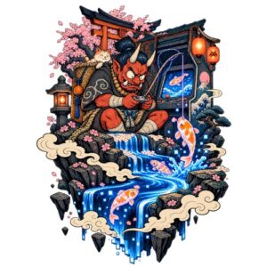 Manga Oni Pecheur Poissons Pixels