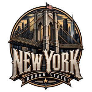 Newyork Brooklynbridge Urban State