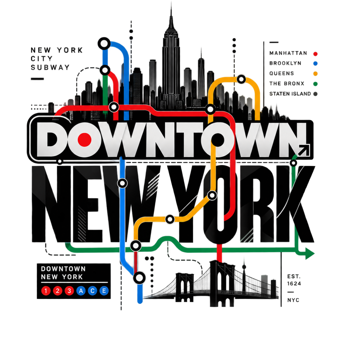 Newyork Downtown Subway Urban