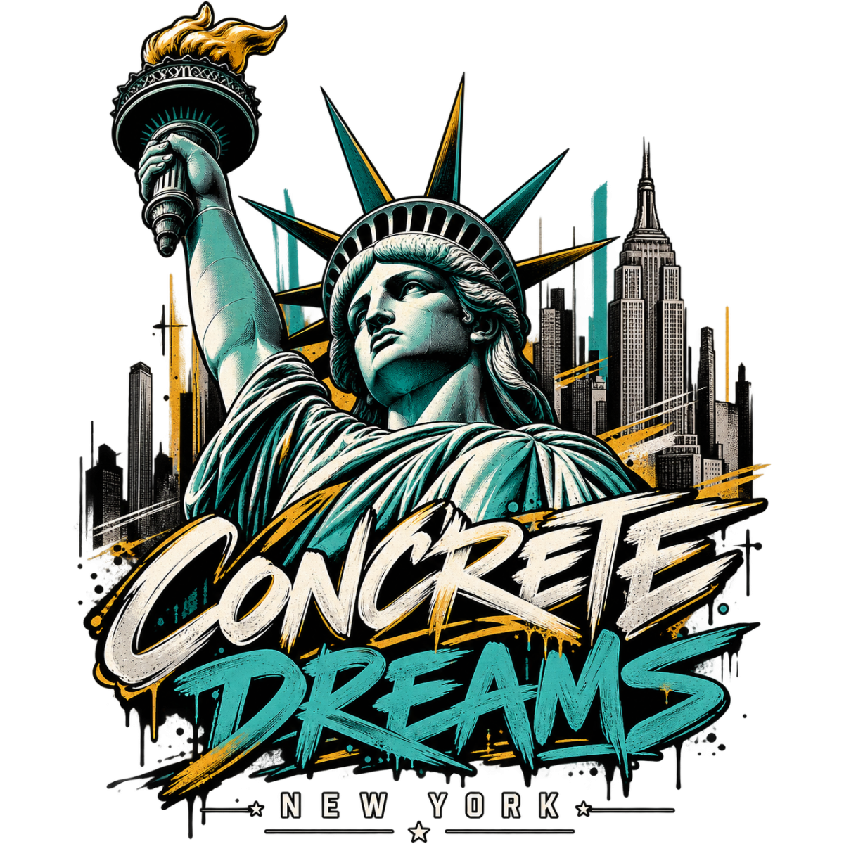 Newyork Liberty Concrete Dreams