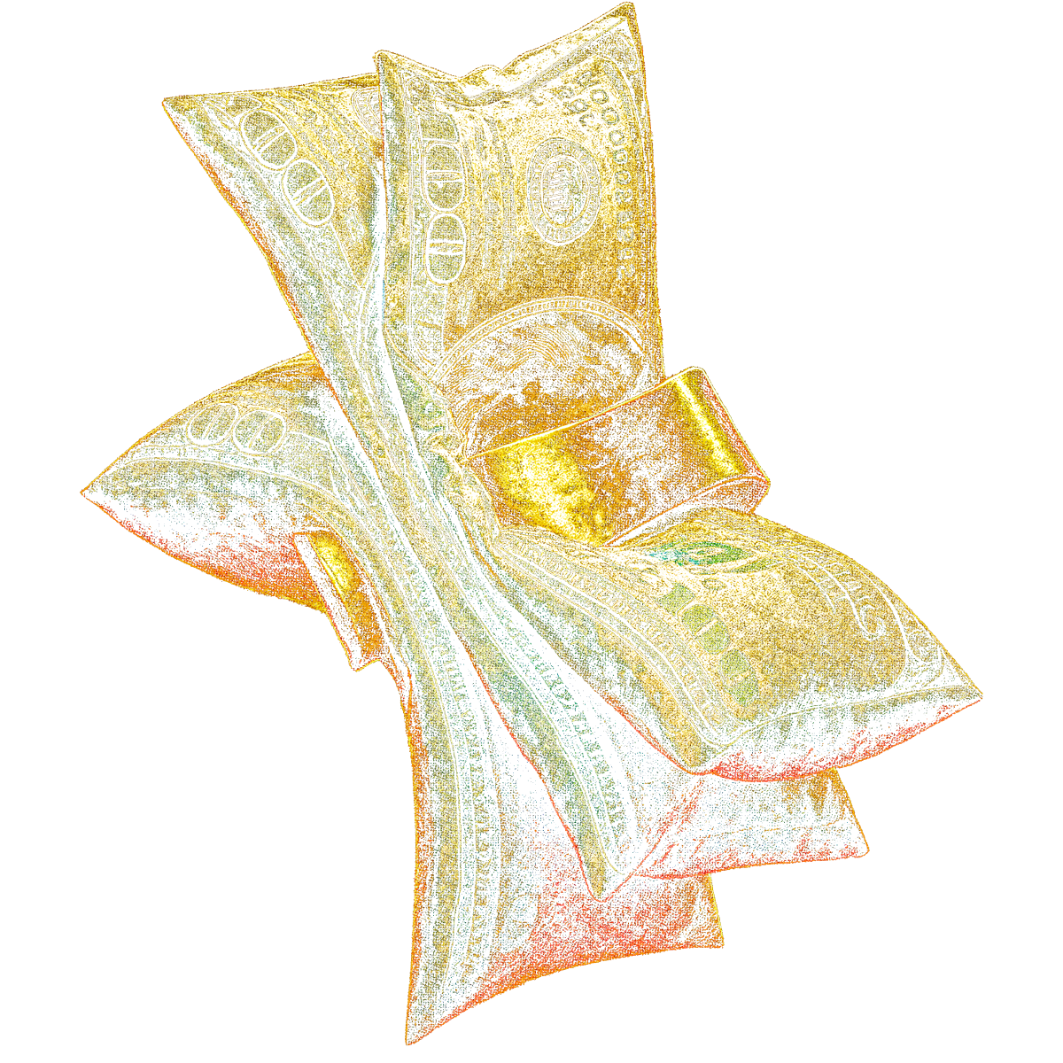 Nœud cravate en billets de banque