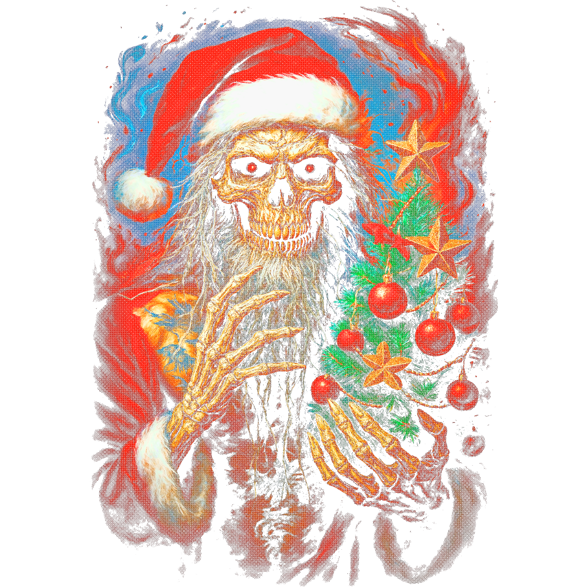 Petit Papa Noël Tête de Mort
