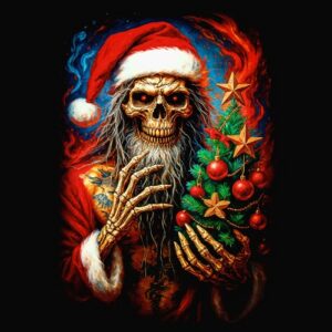 Petit Papa Noël Tête de Mort