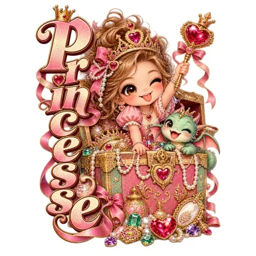 Petite princesse joyeuse et trésors enchantés