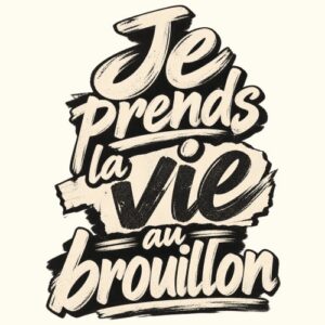Phrase Humour Vie Brouillon Imparfait Vintage