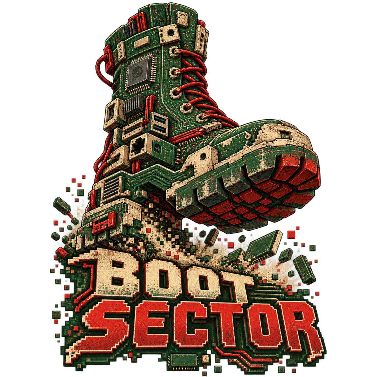 Pixel Gamer Botte Circuit Carte Mere