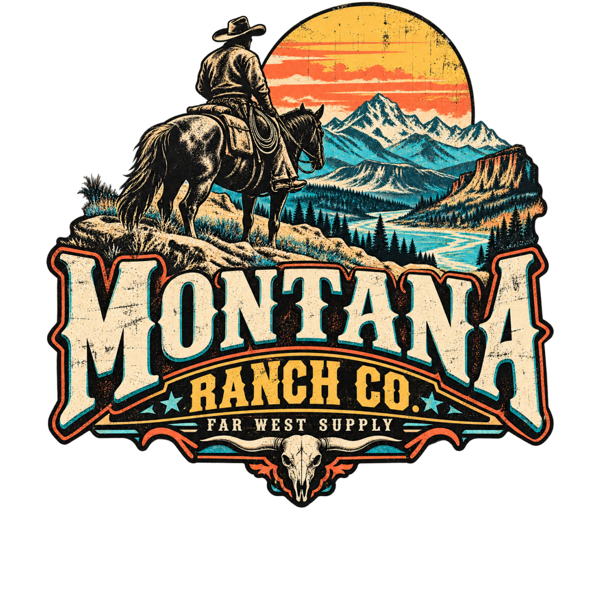 Ranch Montana Cowboy Cheval