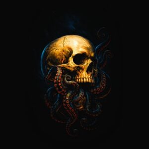 Skull and poulpe