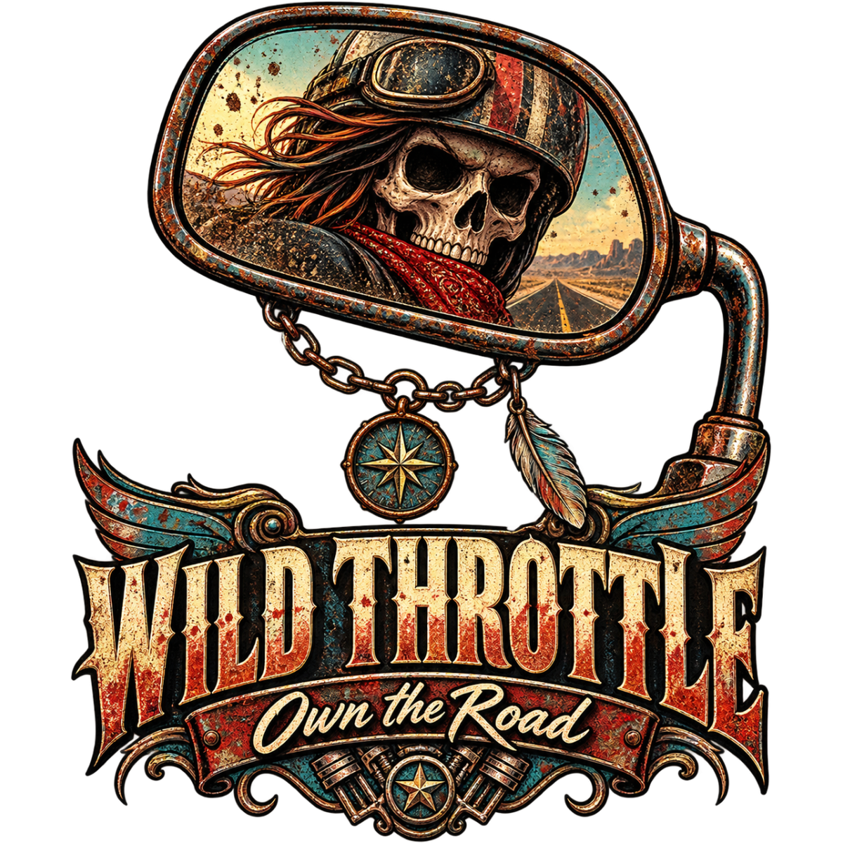 Skull Wild Throttle Road