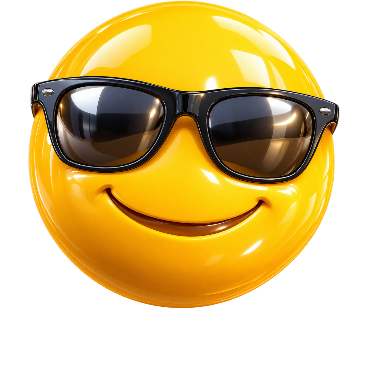 Smiley Cool Lunettes Noires