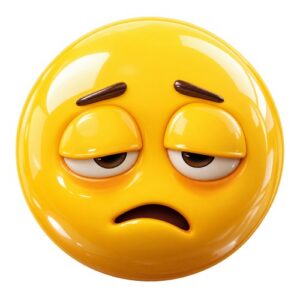 Smiley Fatigue Endormi Lasse