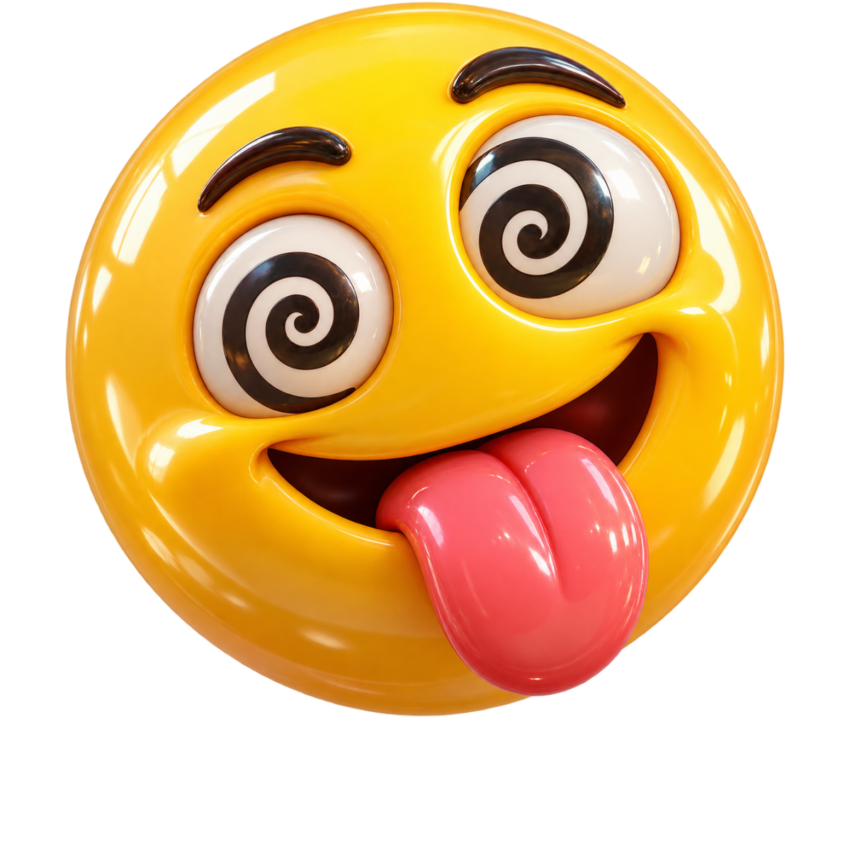 Smiley Fou Yeux Spirale