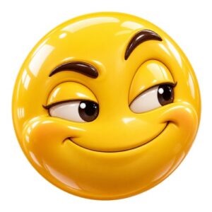 Smiley Malicieux Sourire Coquin