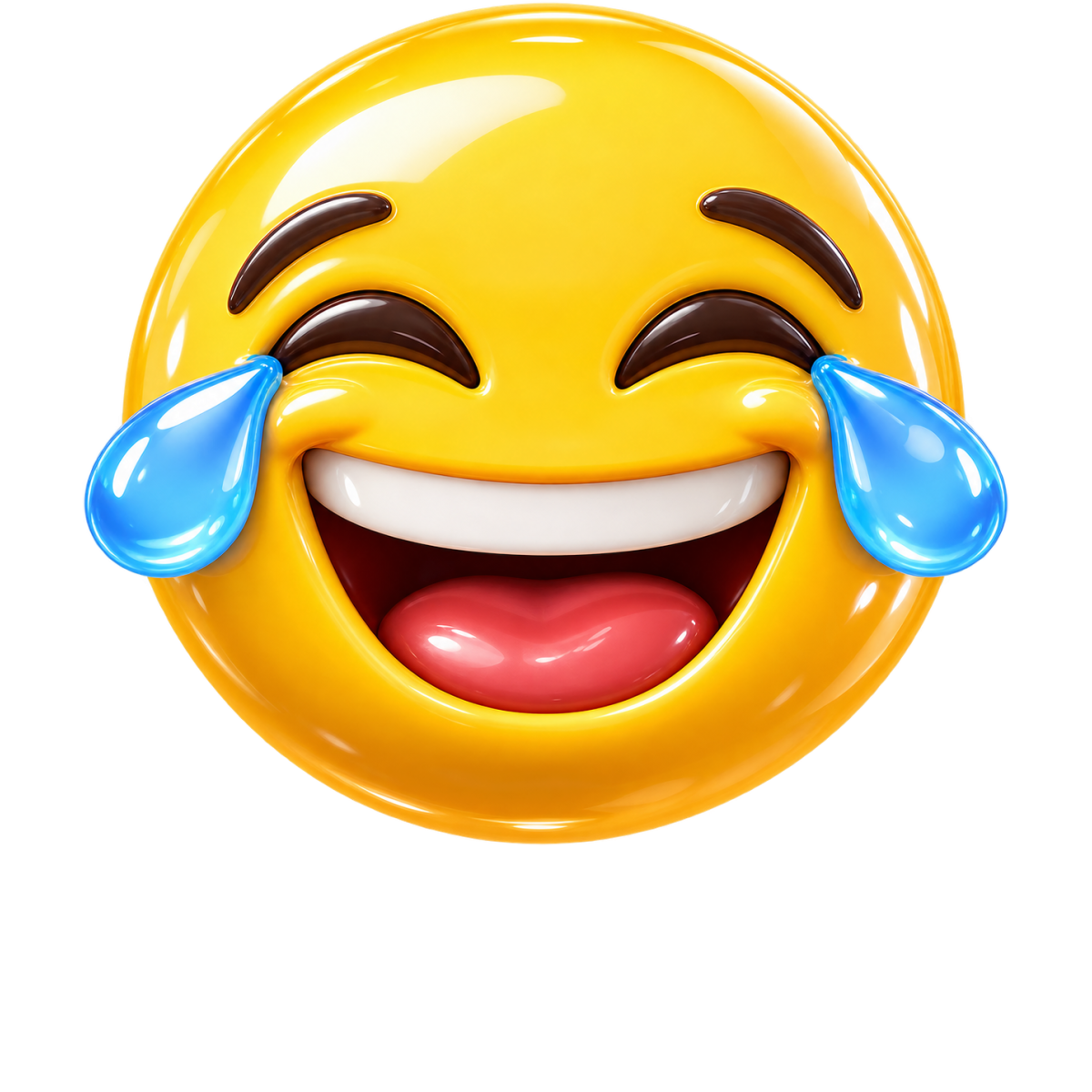 Smiley Rire Larmes Joie