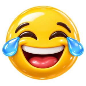 Smiley Rire Larmes Joie
