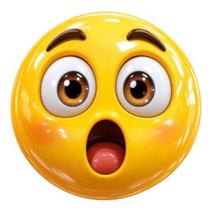 Smiley Surpris Bouche Ouverte