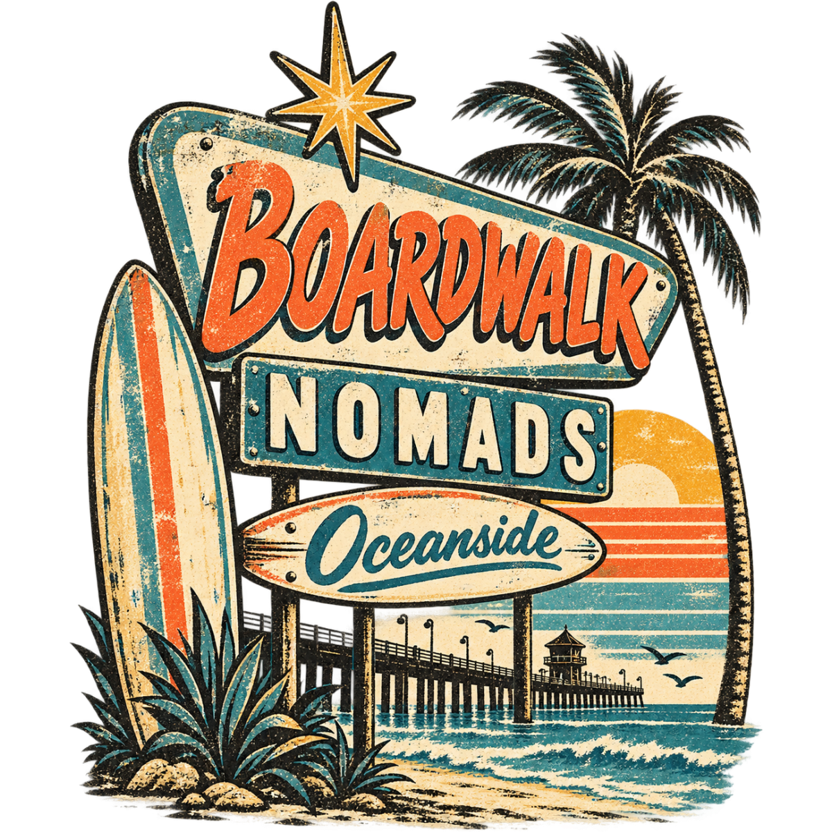 Surf Boardwalk Nomads Oceanside