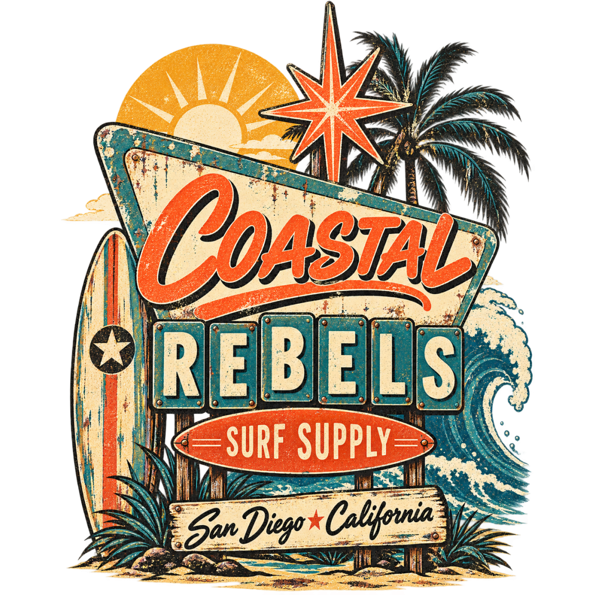 Surf Coastal Rebels Sandiego