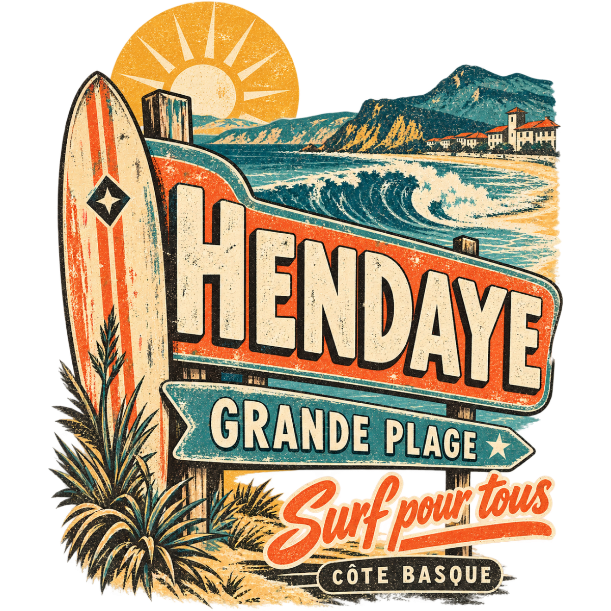 Surf Hendaye Grande Plage
