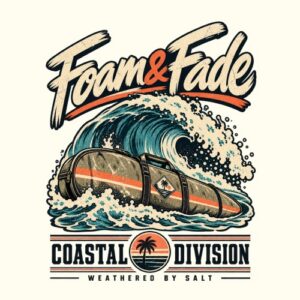 Surf Vague Housse Ecume Retro