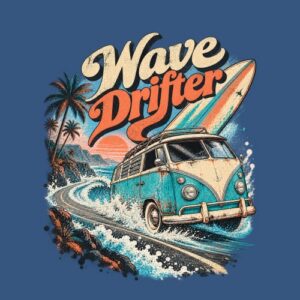 Surfvanvintage Combi Route Vagues Coucher