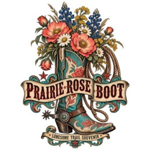 Wildwest Boot Prairie Rose Bouquet