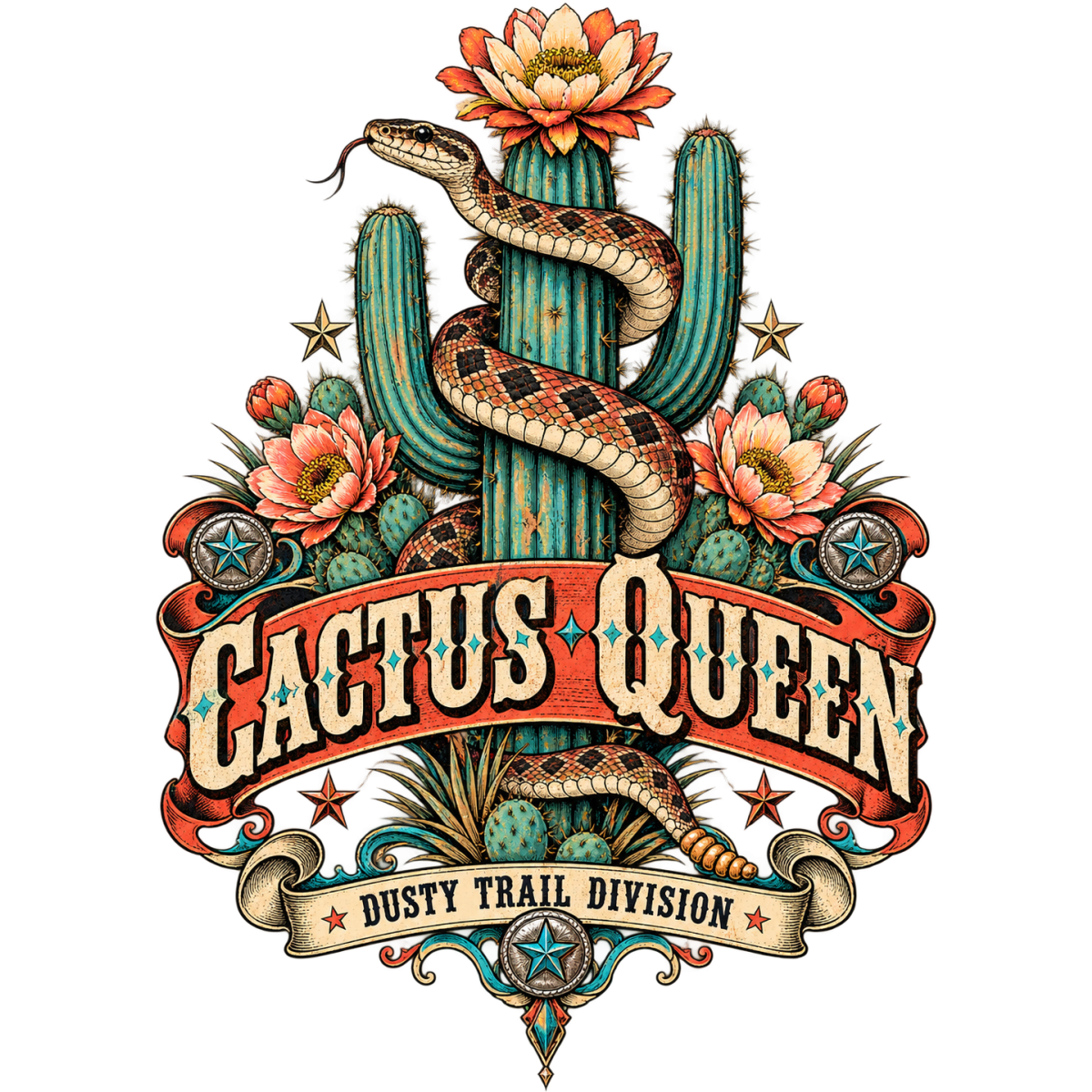 Wildwest Cactus Queen Rattlesnake Bloom