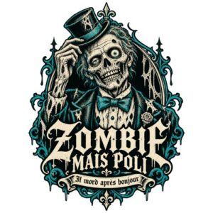 Zombie Gentleman Chapeau Salut Poli